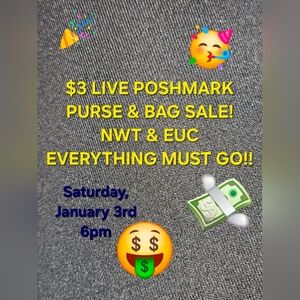 $3 LIVE PURSE BAG SALE NWT EUC UNLISTED ITEMS